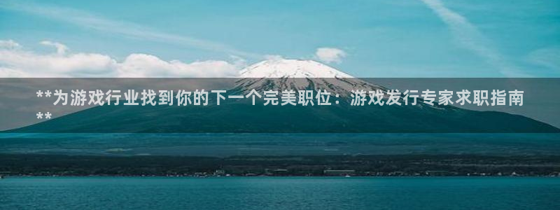 天辰网会员：**为游戏行业找到你的下一个完美职位：游戏发行专家求职指南
**