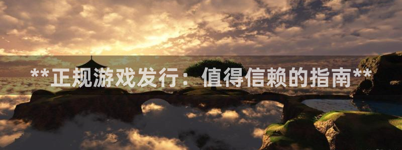 天辰平台招商1111是什么意思：**正规游戏发行：值得信赖的指南**