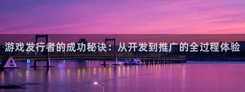 天辰平台木 5O6917 天辰：游戏发行者的成功秘诀：从开发到推广的全过程体验